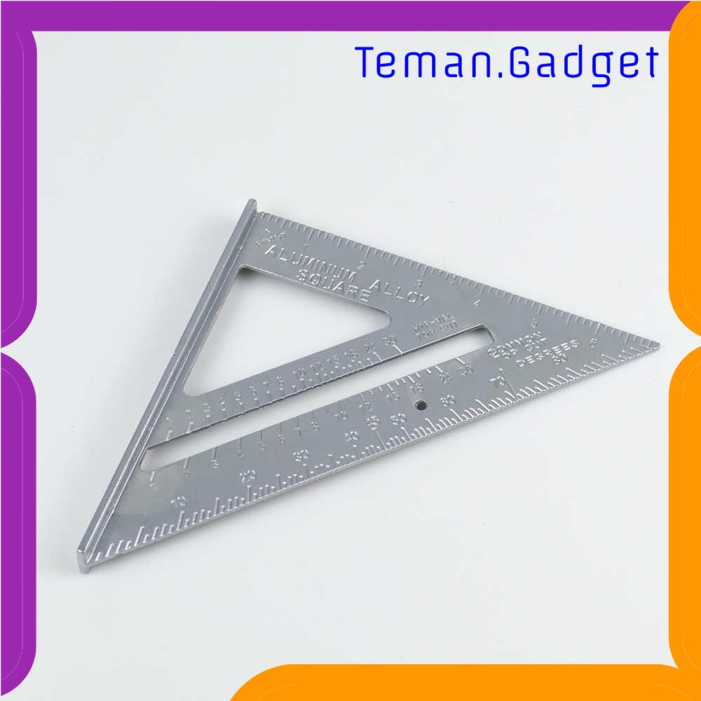TG - ATK Taffware Penggaris Siku Mistar Triangle Ruler Aluminium - VK18