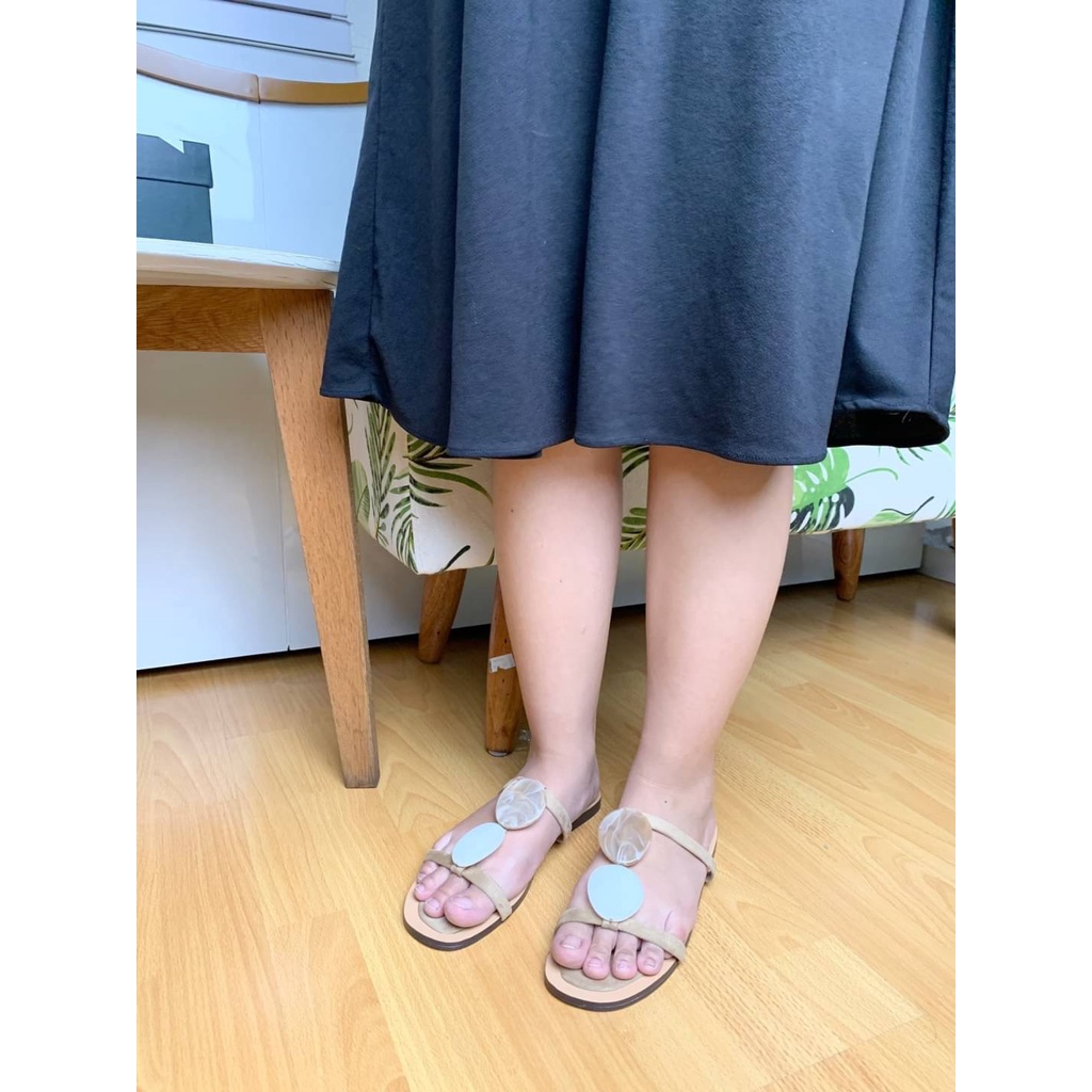 SANDAL WANITA FLAT KENINIAN ZS519 ELEGANT PREMIUM IMPORT