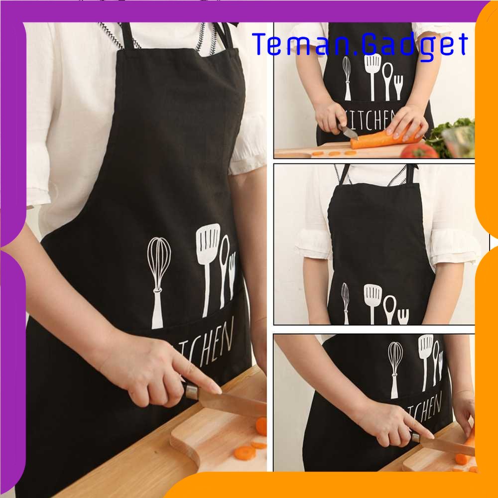 TG - DPR Aihogard Celemek Apron Dapur Pria Wanit Model Kantung - JJ41