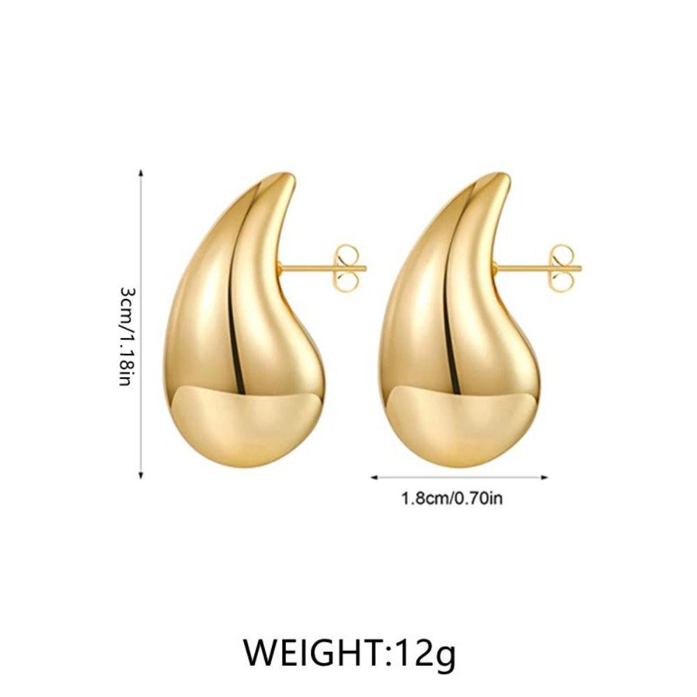 WONDER Drop Earrings Chunky Fine Jewelry Anting Pejantan Ringan