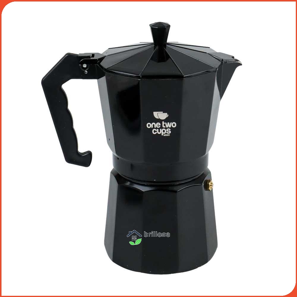 One Two Cups Espresso Coffee Maker Moka Pot Teko Stovetop Filter - MX001