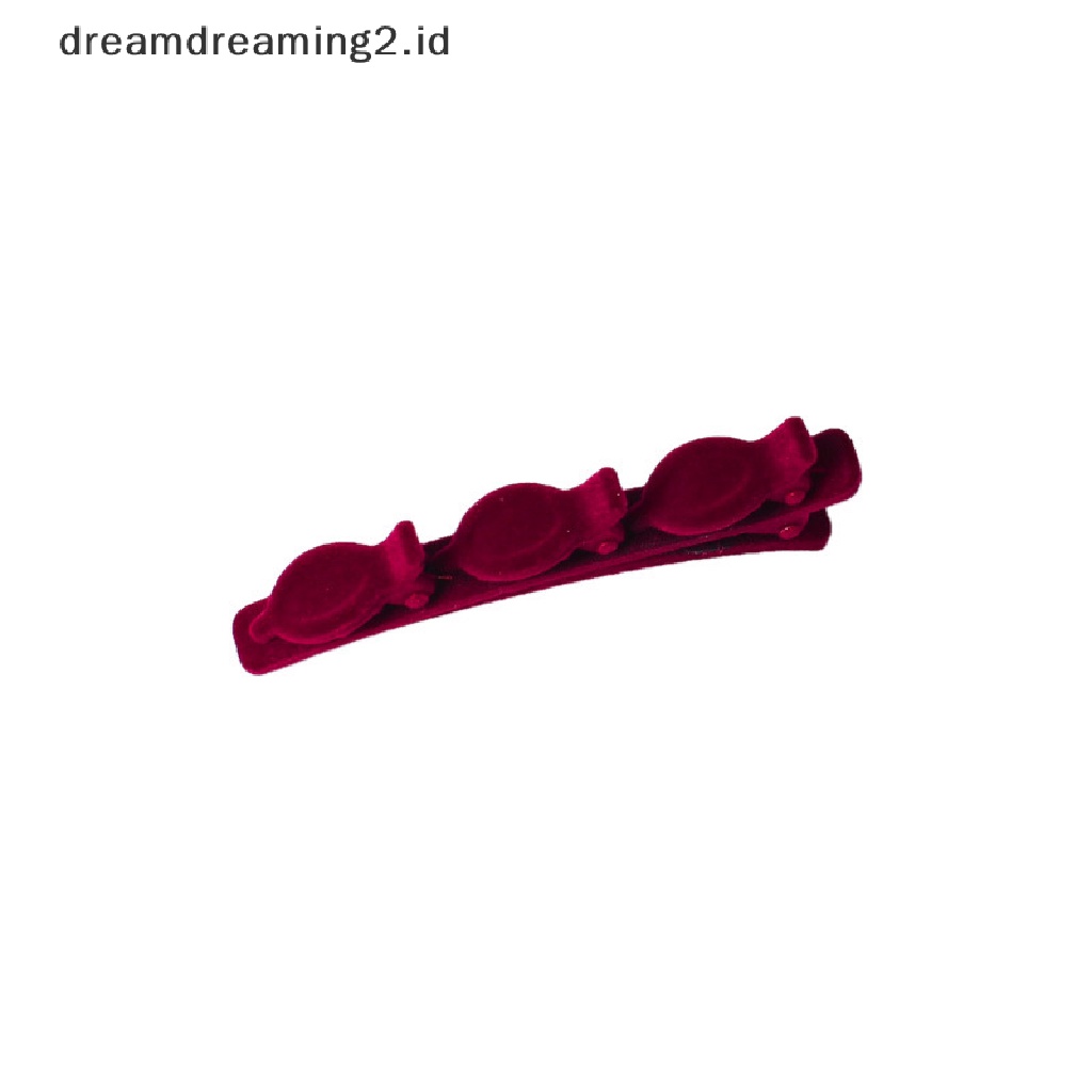(dream) Flocked Bangs Hair Clip Hiasan Kepala Duckbill Hair Claws Barrettes Vintage Hair Clip Hairgrip Braided Fashion Jepit Rambut Aksesoris Rambut Hiasan Kepala//
