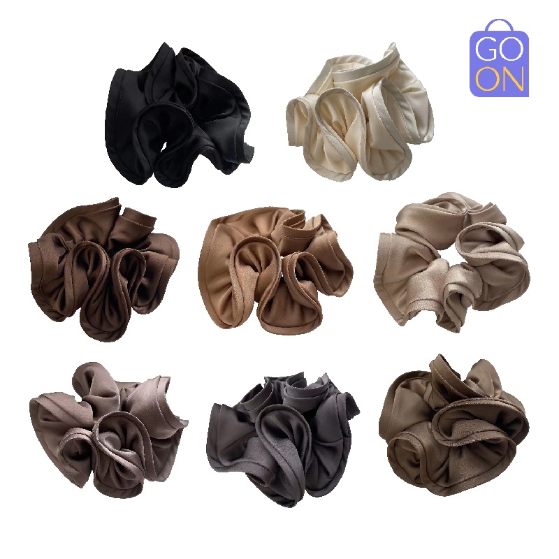 GO ONLINE French Scrunchies JUMBO Elegant - Kunciran ikat rambut