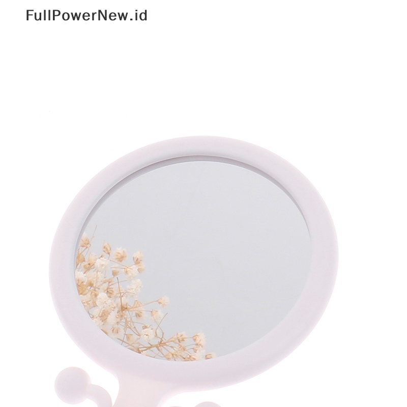 Power 2X Magnifying Vanity Makeup Mirror Dua Sisi Genggam Lipat Kosmetik ID