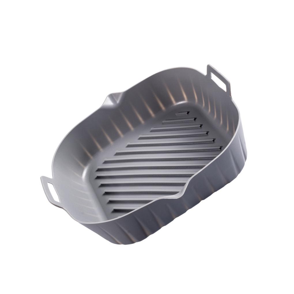 Universal Air Fryer Panci Silikon Dengan Pegangan Tahan Air Bisa Dicuci Anti Lengket Liner Basket Airfryer Dapur Gadget