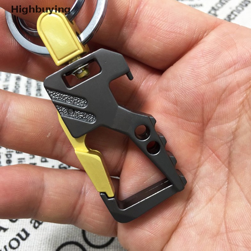 Hbid Fashion al Gantungan Kunci Mobil Pria Dengan Pembuka Botol Portable Metal Beer Bottle Opener Pocket Keychain Holder Tool Glory