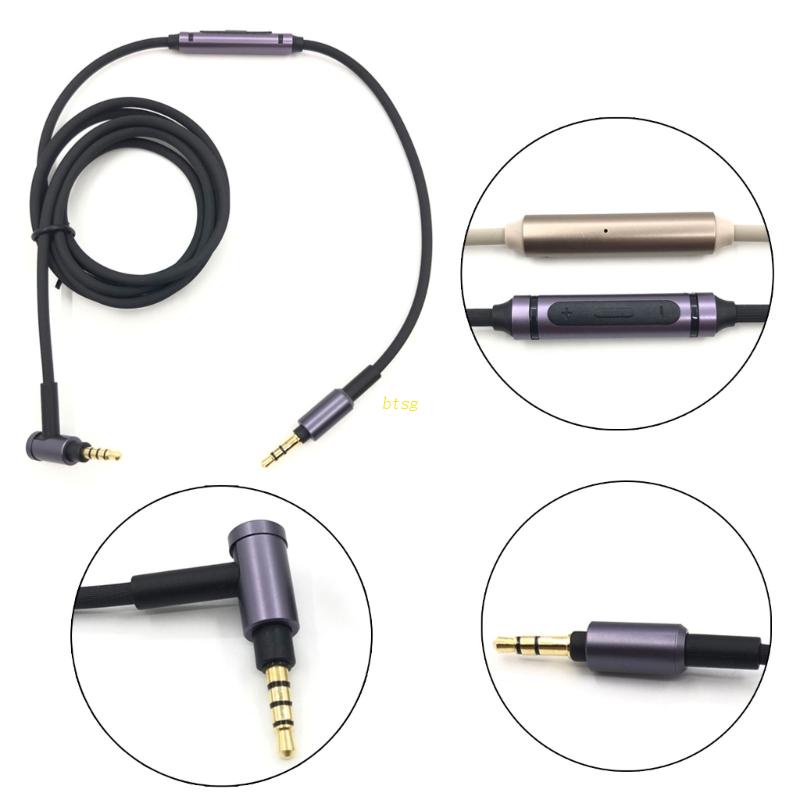 Bt Kabel Kabel Kabel Aux Headphone Pengganti Dengan Kontrol Volume Untuk Sony MDR-1A MDR-1ABT MDR-1ADAC Kabel Headset Gaming