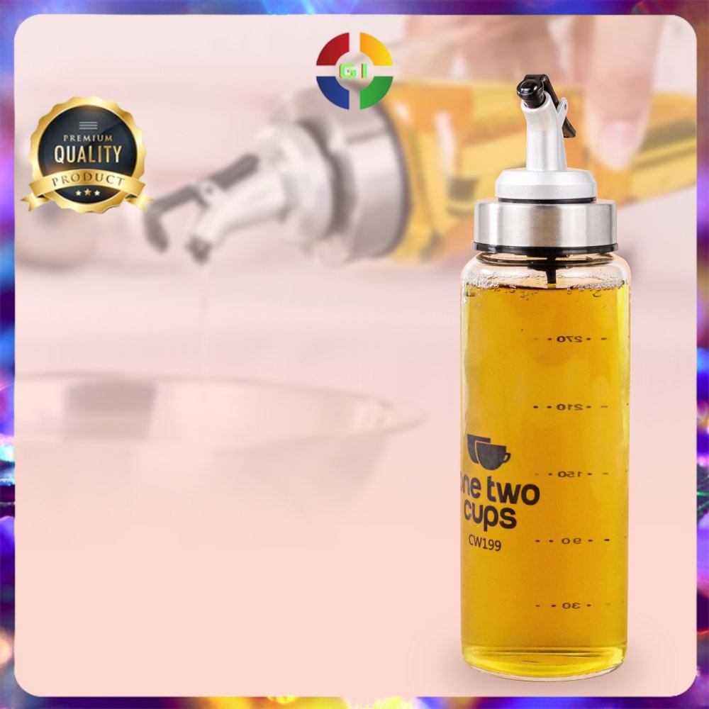 Botol Minyak Olive Oil 300 ml Stainless Silver