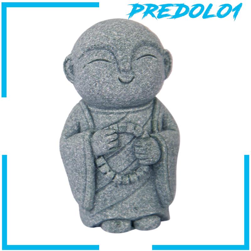 [Predolo1] Patung Monk Hiasan Tangki Ikan Buddha Mini Untuk Taman Teahouse Tabletop