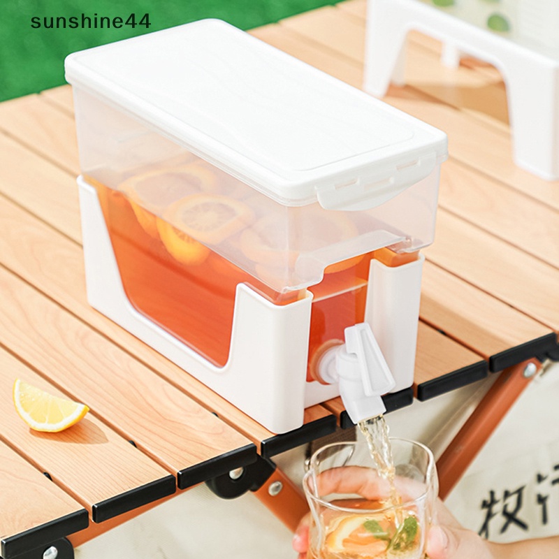 Sunshine 3.5L Cold Kettle Kulkas Dengan Kran Perlengkapan Minum Rumah Tangga Ember Air Dingin ID