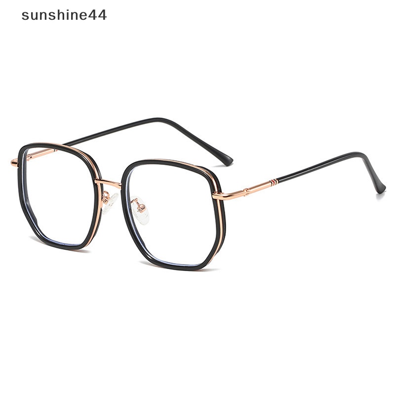 Sunshine ins Tanpa makeupSquare frame Glassestransparan Eyewear Glasses Untuk Wanita ID