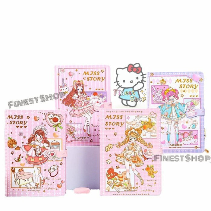 

Magnetic Notebook Kado Diary Buku Tulis Agenda Catatan Harian - Girl