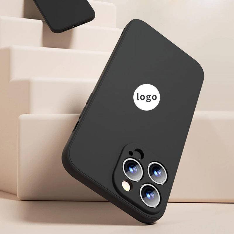 IPHONE Untuk Iphone11 12 13 14 Pro Max Plus Luxury Original Kotak Silikon Cair Case Shockproof Soft Cover