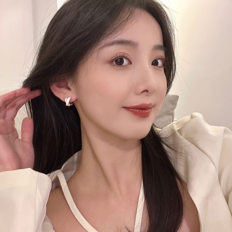 Anting Giwang Telinga Ins Sterling Silver S925 Untuk Aksesori Gadis Indah