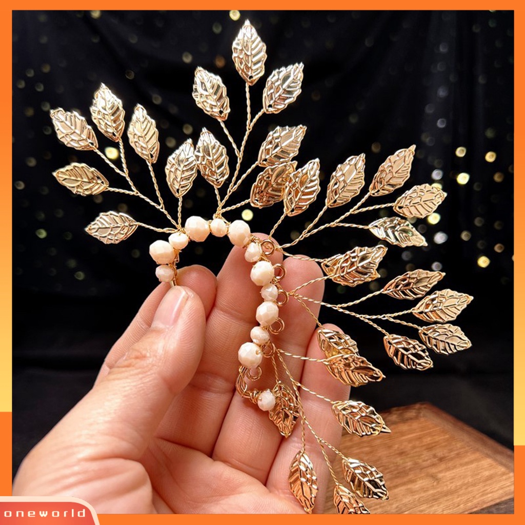 [EONE] 1pc Lady Earring Semua Pertandingan Desain Daun Indah Vintage Kokoh Berdandan Logam Non Piercing Klip Telinga Perhiasan Aksesori