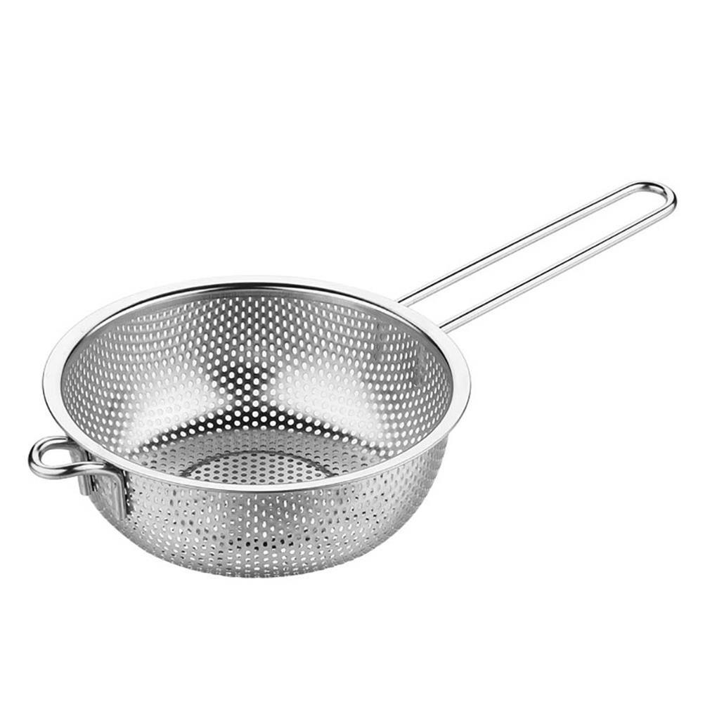 Saringan Bahan Stainless Steel Dengan Gagang Panjang Untuk Cuci Sayur Buah Alat Dapur