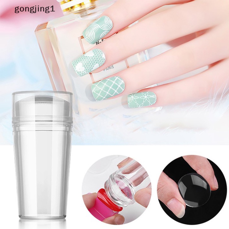 Ggg Desain Kuku Bening Silikon Nail Art Scraper Nails Gel Kutek Stamping ID