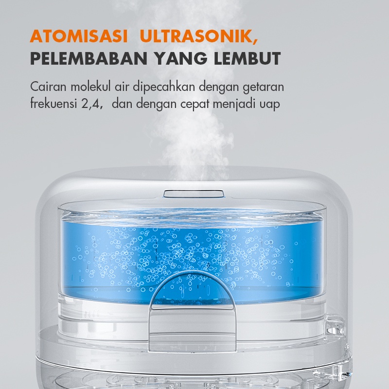 Gaabor Diffuser Humidifier 500 ml Aroma Terapi Essential Oil + Lampu dan Remote /GMH-D5A