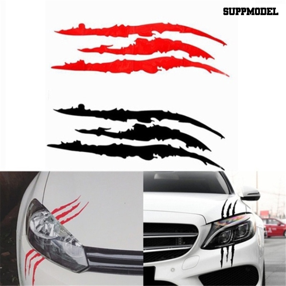 [SM Auto] Ghost Claw Vehicle Car-Styling Lampu Reflektif Alis Stiker Dekorasi