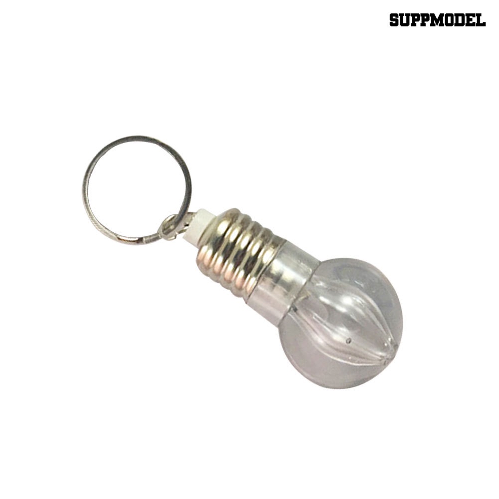 [SM Otomatis] Lampu Senter LED Bohlam Gantungan Kunci Keychain Lamp Torch Rainbow Color Gift