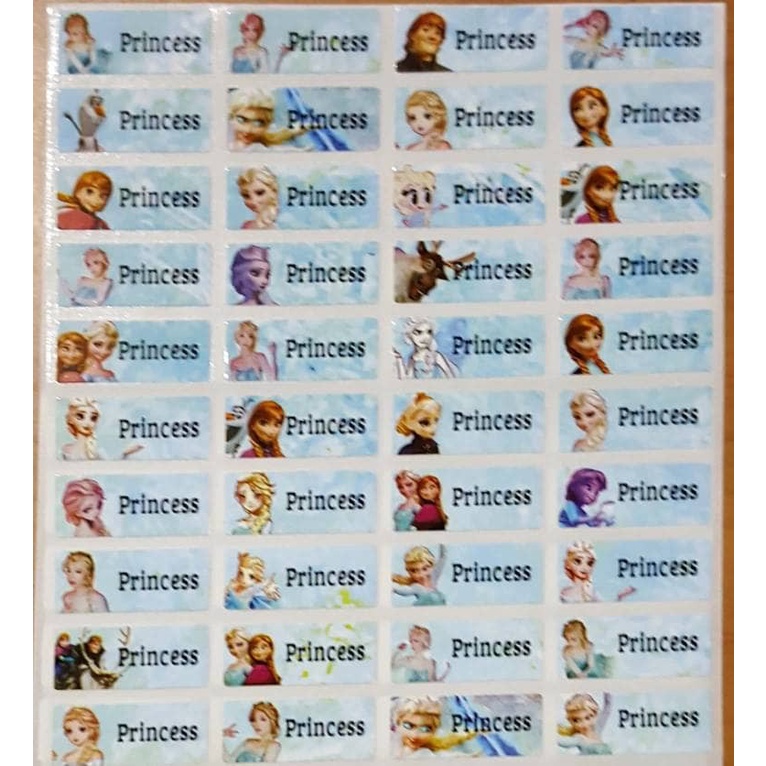 

Label Sticker Name Frozen Princess Stiker Nama Buku Anak Sekolah Diary