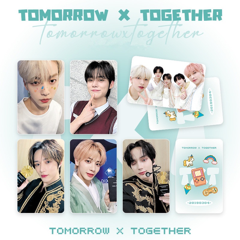 6pcs/set TXT Exquisite Photocards Lomo Card Kpop Postcards TOMORROW X TOGETHER Collection