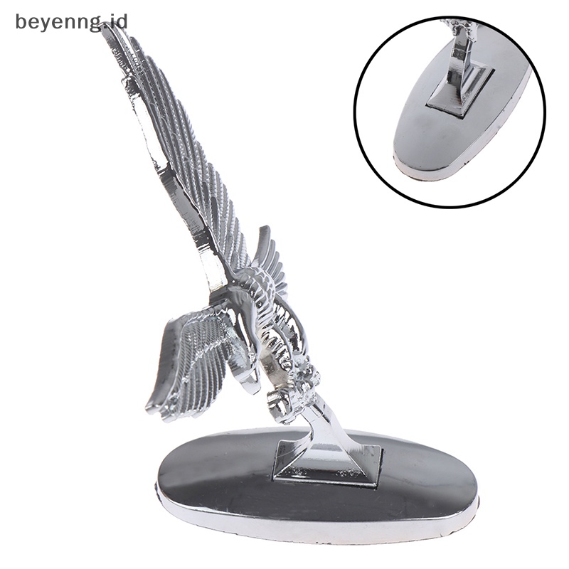Beyen Penutup Depan Mobil Chrome Kap Ornamen Lencana 3D Emblem Angel Eagle Untuk Auto Car ID