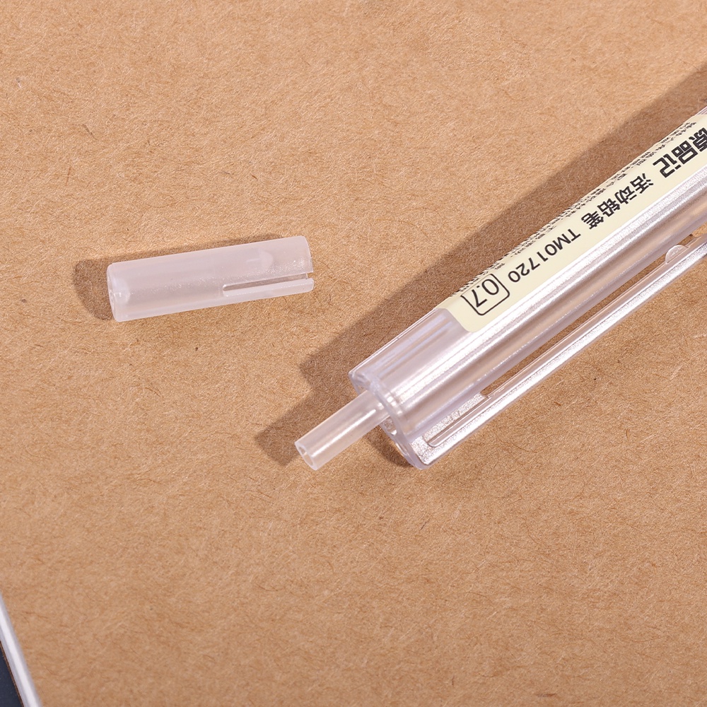 [Harga Grosir] [Unggulan] 1pc 0.5/0.7mm Alat Tulis Siswa Press Pensil Pena Gambar Dengan Penghapus Batang Bening Frosted Pensil Otomatis Pensil Jepang Perlengkapan Kantor Sekolah