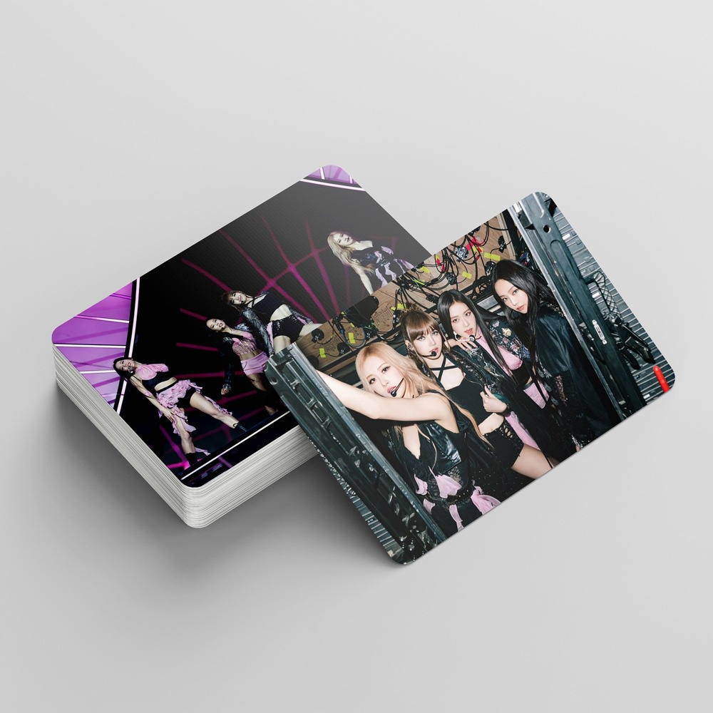 55pcs/box Hitam-PINK The Coachella Music Festival Photocards Kartu Lomo Blackpink Kartu Pos Kpop Blackpink