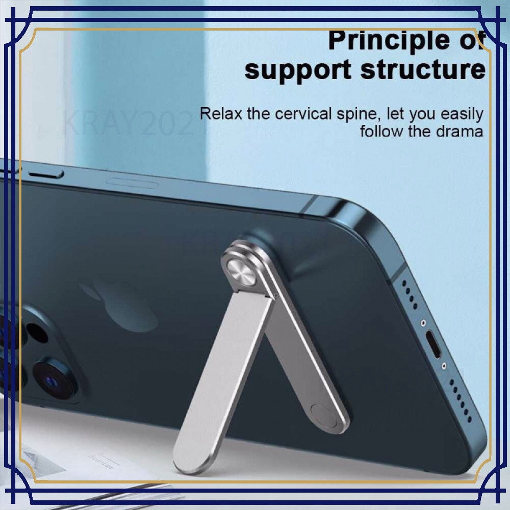 Smartphone Stand Holder Foldable Aluminium -TP489