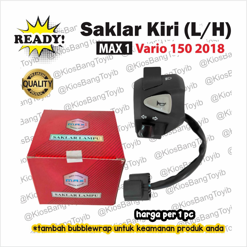 Saklar Holder Handle Switch Kiri Honda VARIO 125 150 2018 [-max1-]