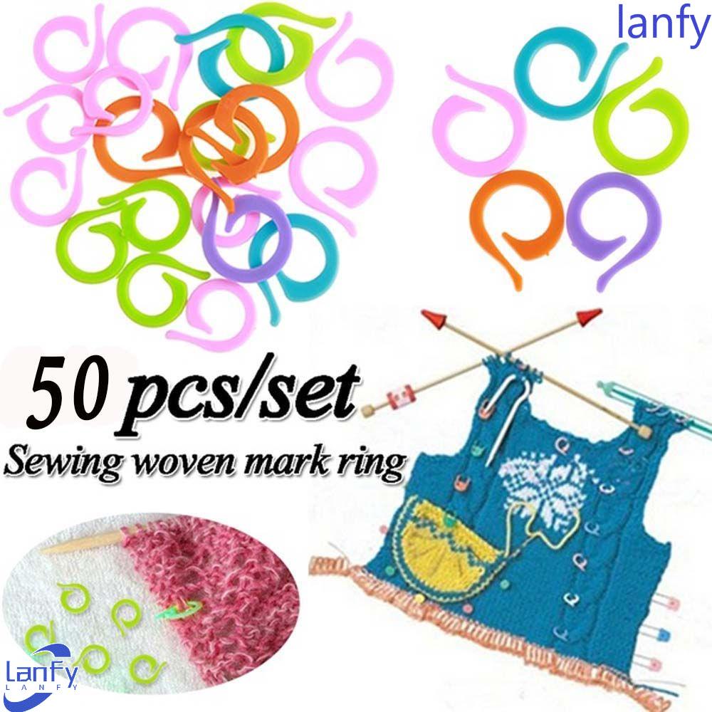 Lanfy Klip Rajut 50PCS Klip Craftwork Penanda Jarum Rajut