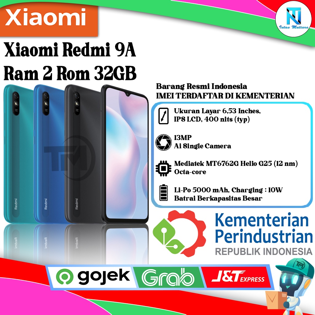 Xiaomi Redmi 9A Ram 2 Rom 32GB