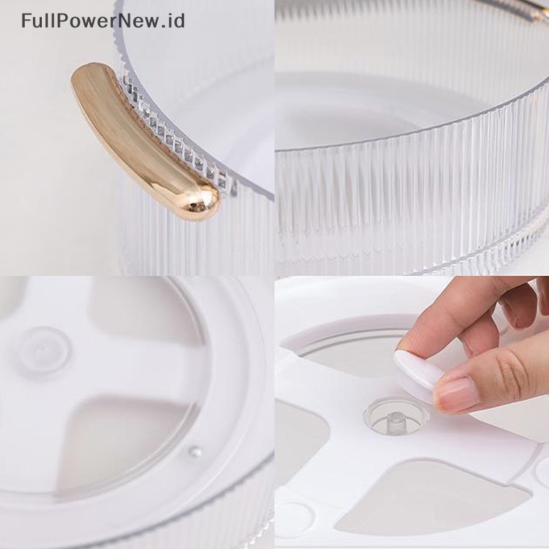 Power360 ° Rotag Cabinet Organizer Tray Nampan Penyimpanan Meja Putar Kosmetik Dapur ID