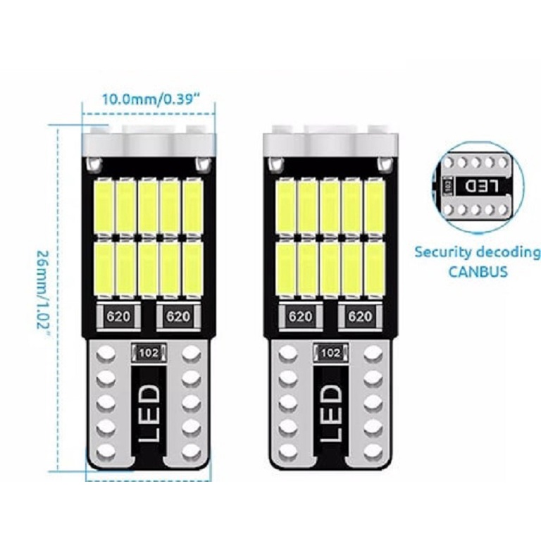 Lampu LED Senja Sein Sen Rem Mobil Motor T10 26 SMD 4014