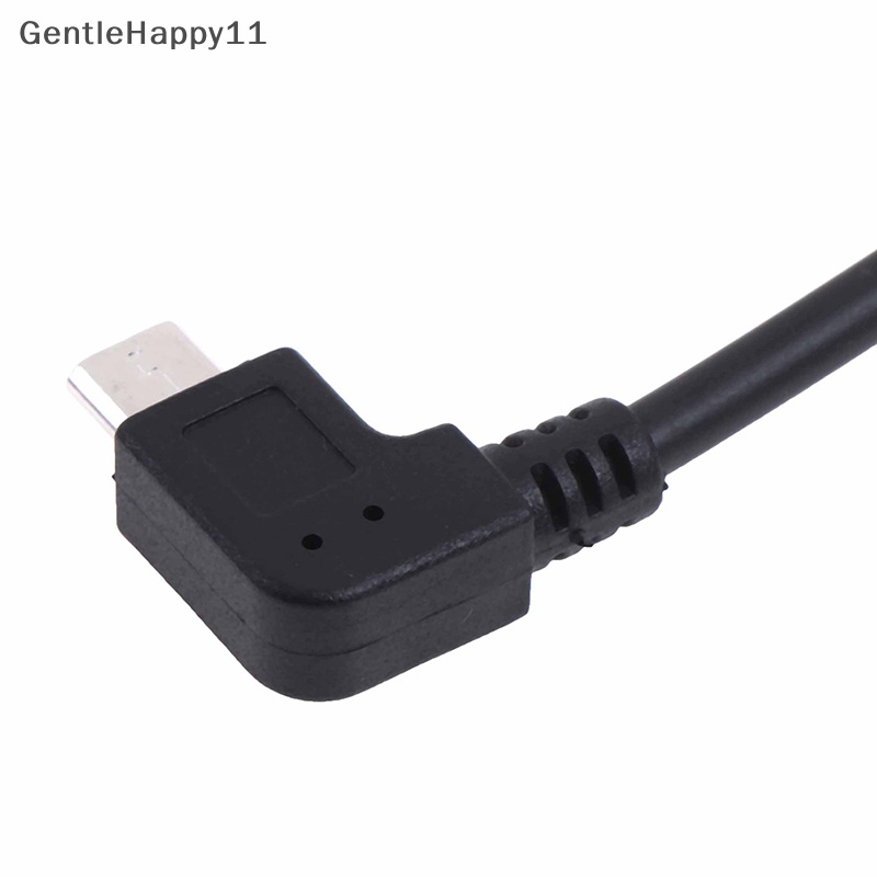 Gentlehappy Kabel converter adapter micro usb male to mini usb female 90derajat id