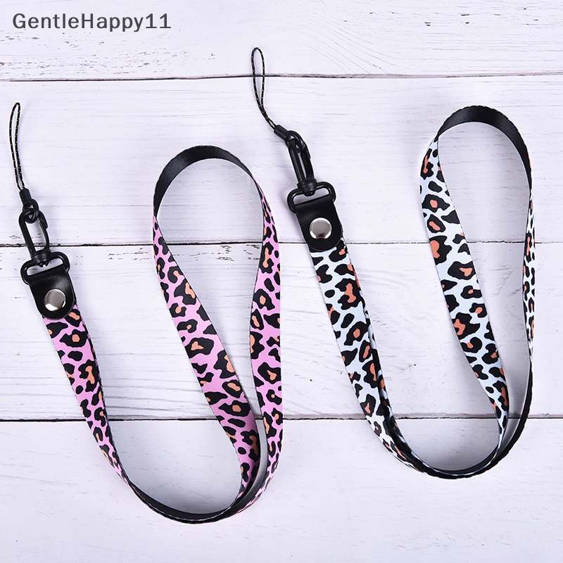 Gentlehappy Universal Panjang Leopard Phone holder Key Lanyard Detachable Phone Neck Straps id