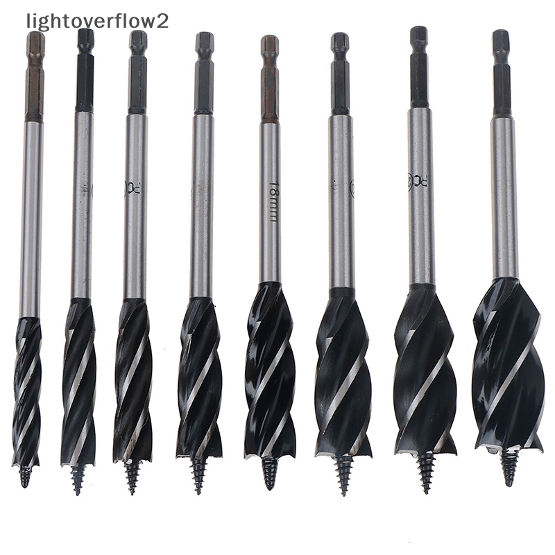 [lightoverflow2] 10-25mm Twist Drill Bit Set Kayu Fast Cut Auger Carpenter Joiner Tool [ID]