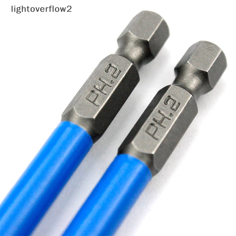 [lightoverflow2] Mata Obeng Listrik Anti Slip Magnetik1Per4 &quot;Hex Shank Presisi PH2 [ID]