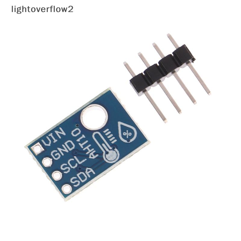 [lightoverflow2] Aht10 Modul Pengukuran Sensor Suhu Dan Kelembaban Digital Presisi Tinggi IIC I2C 1.8-3.6V Ganti DHT11 SHT20 AM2302 [ID]