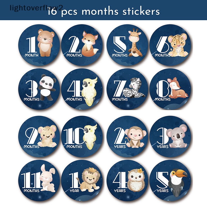 [lightoverflow2] 32pcs 4-inch baby growth month ers milestone Bayi ers Bulan Baru Lahir ers [ID]