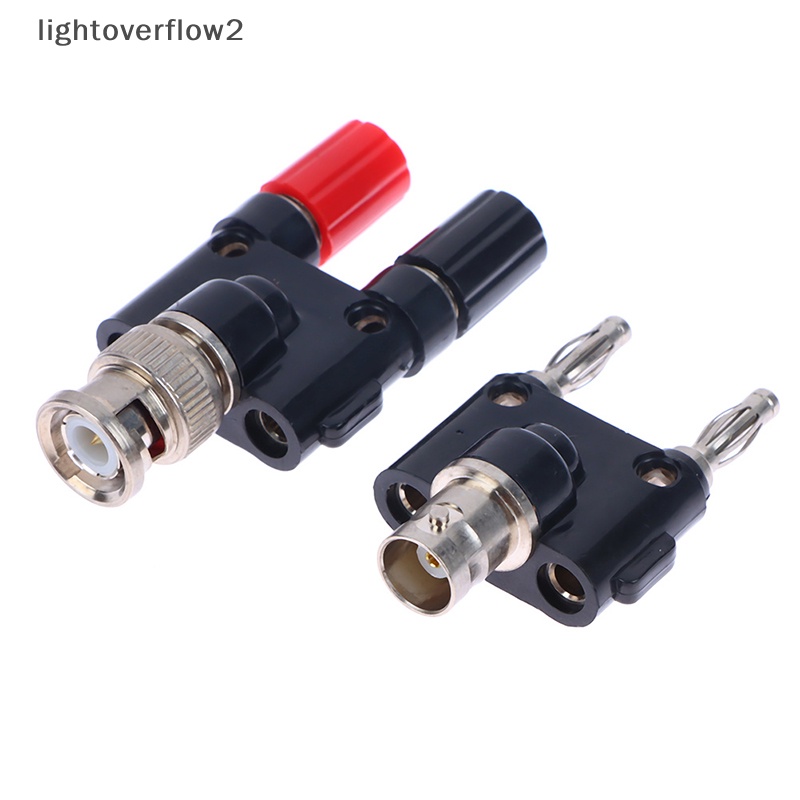 [lightoverflow2] 1pcs BNC Banana Male Female Jack Konektor Coaxial BNC Tee Tipe 3Way Splitter [ID]