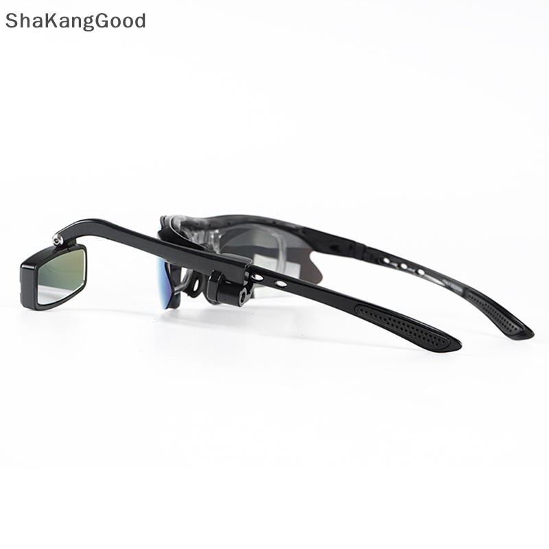 Skid Bike Bicycle Cycling Riding Glasses Kaca Mata Spion 360 Penyesuaian Spion Belakang Kacamata Mount Helm SKK