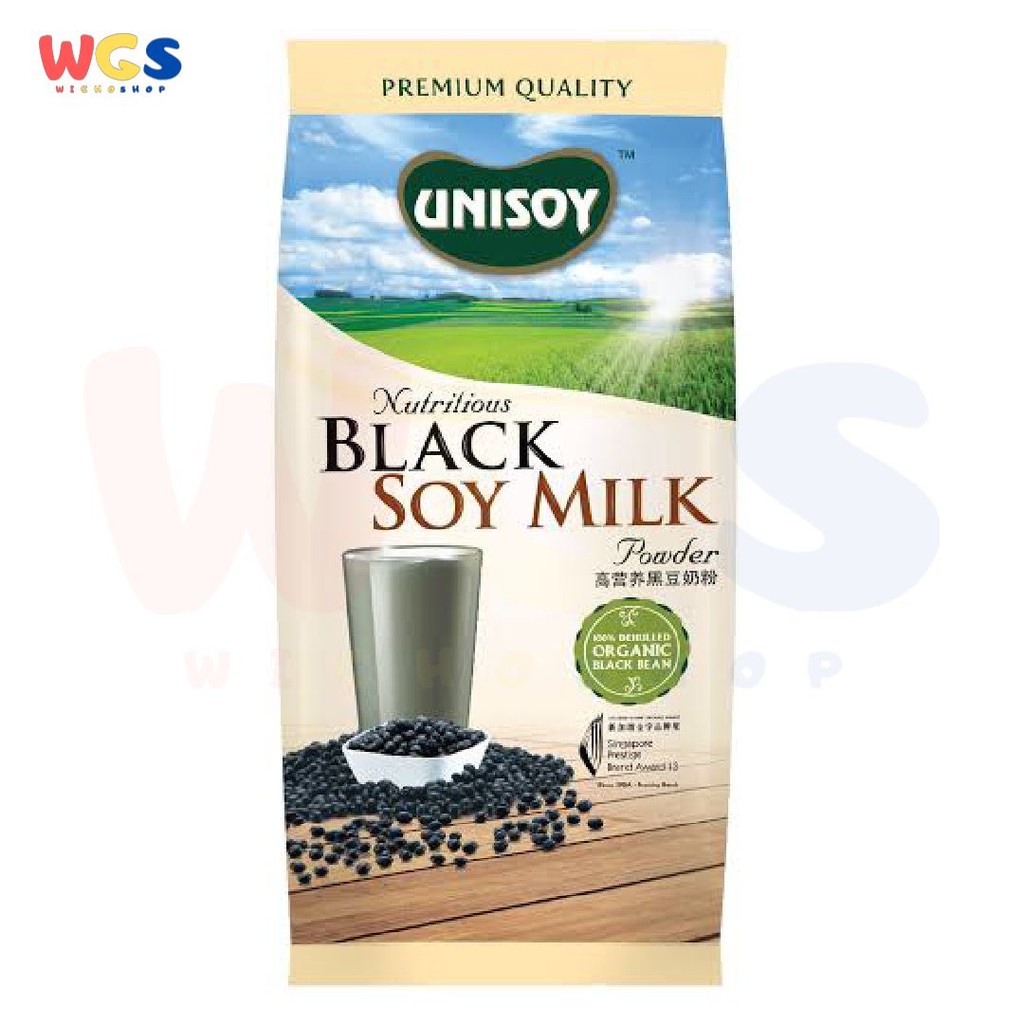 Unisoy Nutritious Black Soy Milk Powder 256 gr - Susu Bubuk Kacang Soya Hitam