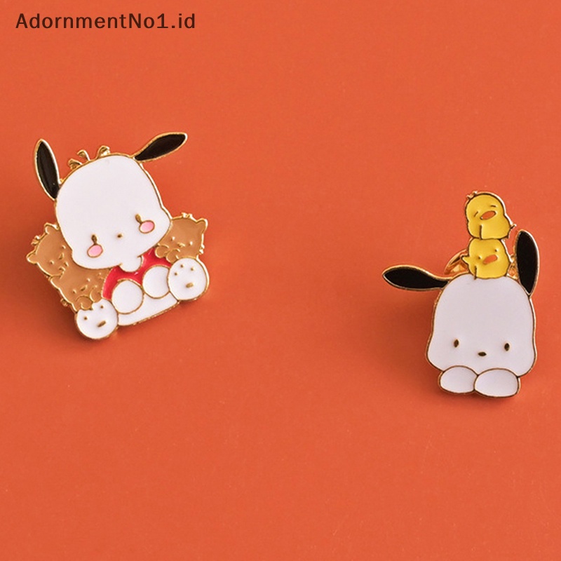 [AdornmentNo1] Lucu Baru Pachacco Bros Jepang Lucu Kartun Paduan Bros Gadis Hati Mahasiswa Lencana Serbaguna Pakaian Tas Aksesoris [ID]