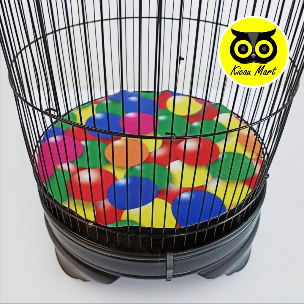 KARPET LOVEBIRD MOTIF 3 DIMENSI BOLA SEMPATI KARPET SANGKAR KANDANG BURUNG LOVEBIRD 3D PERLAK ALAS TATAKAN KARPET KANDANG LOVEBIRD LOVE BIRD BULAT KAPSUL KBLBSM