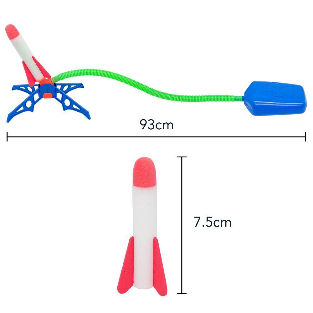 SKJK   Pemancar Kaki Luar Ruangan Mainan Mainan Untuk Anak Bermain Anak Set Launcher Toys Fire A Rocket Sport Games Foot-Steping Rocket Toys