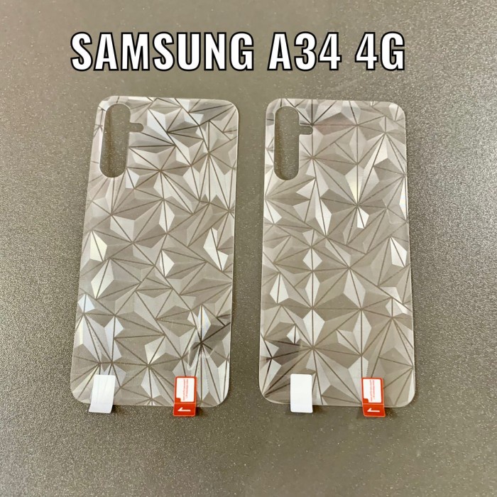 Garskin 3D DIAMOND Samsung M30/M31/M32/M51/Note 8/Note 9/A34/A54/A24/A14/A13 4G/A02S/A10S/A20S/A21S/J2 Prime Anti jamur Skin Belakang Motif