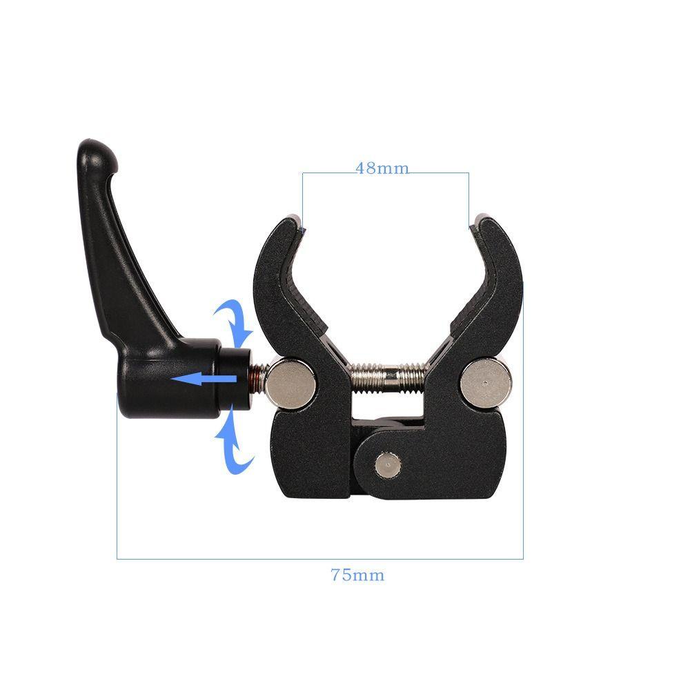 Klip Tang Kepiting Agustina 1Pc Penjepit Benang Hitam Bite Fixing Clip Aksesoris Studio Fotografi Aksesoris Support Bracket