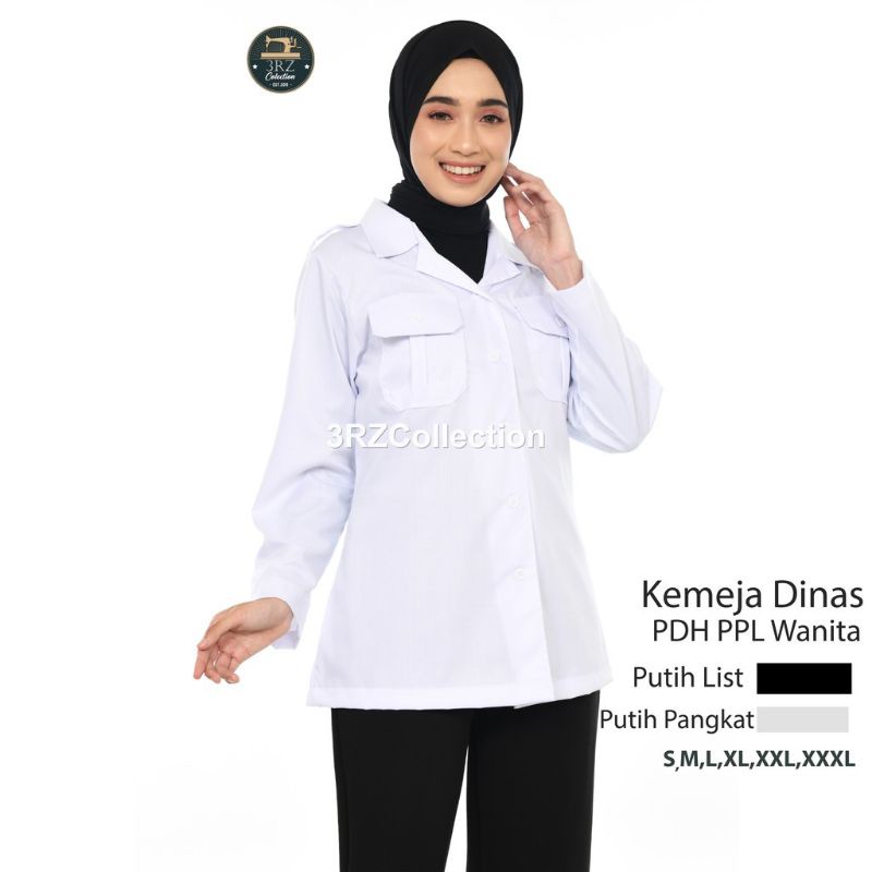 Baju Dinas Putih Pns Wanita Kemeja PDH Putih PNS Cewek Kemeja Putih PNS Wanita Baju Putih PNS Wanita
